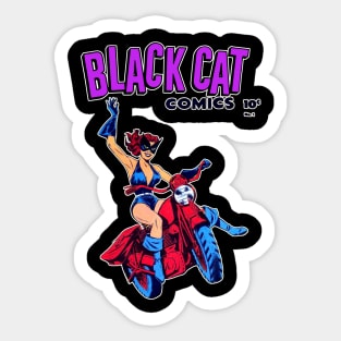 The Black Cat Rides Again! Sticker